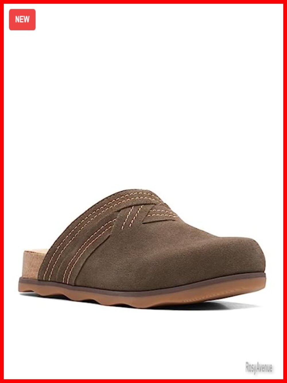 Dark Olive Suede Mule Clogs for Women | Adjustable Buckle | Comfortable